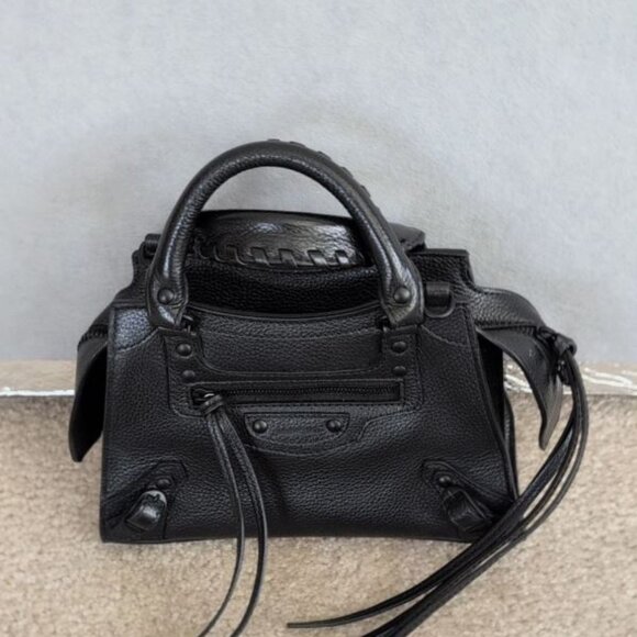 BALENCIAGA NEO CITY MOTO MINI BAG 💯 AUTHENTIC!!! COA NWT - Picture 3 of 13